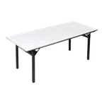 image of Forbes Industries 600-3072A-PAD 600 Series Banquet Folding Table, Rectangular, 30" x 72" x 30"H, 5/8" Plywood Top w/ White Padded Vinyl