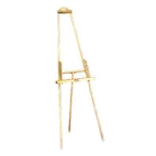image of Forbes Industries 6811-PS Easel - 24" W x 20" D x 66-1/2" H Adjustable Ledge, Stainless Steel