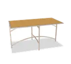 image of Forbes Industries 7043L-48 EcoFlex Elite Lam Series Rectangular Collapsible Table, 72"L x 36"W x 48"H, Reversible Laminate Top