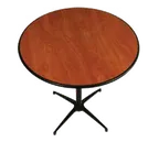 image of Forbes Industries LS4236RD-MX#-### Bar Height Indoor Maxx Edge Pedestal Cocktail Table