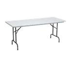 image of Forbes Industries PT1872-PL Polylite Training Folding Table, Rectangular 18" x 72" x 30"H, Polyethylene Surface, Steel Frame