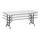 image of Forbes Industries PT3096-AD Polylite Banquet Folding Table, Rectangular 30" x 96", Adjustable Height 22" to 32"