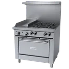 image of Garland US Range G36-4G12C Gas 36" Restaurant Range
