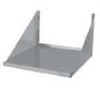 image of GSW USA MS-2418 Microwave Oven Shelf, 24"W x 18"D, Wall Mount, 100 lbs, Polished Stainless Steel