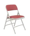 image of National Public Seating 2308 Nps® 2300 Series Premium Folding Chair w/ 480 Ib. Weight Capacity - Pack of 4