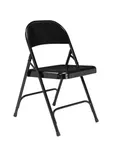 image of National Public Seating 510 NPS 50 Series All-Steel Black Folding Chair (Pack of 4)