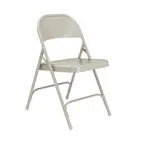 image of National Public Seating 52 NPS® 50 Series All-Steel Grey Folding Chair (Pack of 4)