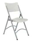 image of National Public Seating 602 NPS 600 Series Heavy Duty Speckled Grey Plastic  Folding Chair (Pack of 4)