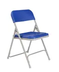 image of National Public Seating 805 NPS® 800 Series Premium Lightweight Blue Plastic Folding Chair (Pack of 4)
