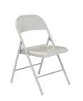 image of National Public Seating 902 Basics by NPS® 900 Series All-Steel Grey Folding Chair (Pack of 4)