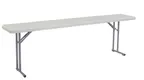 image of National Public Seating BT1896 NPS® 18" x 96" Heavy Duty Seminar Folding Table, Speckled Grey