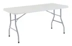 image of National Public Seating BT3060 NPS® 30" x 60" Heavy Duty Folding Table, Speckled Gray