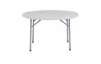 image of National Public Seating BT48R NPS® 48" Heavy Duty Round Folding Table, Speckled Grey