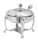 image of Spring USA 2472-6/28 Mini Server, 10.5" Dia x 5.75" H, 1.9 Qt Steel Dish, Cover, Induction Ready