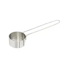 image of Winco MCPL-033C Measuring Cup, 1/3-Cup, 6" Wire Handle, Stainless Steel