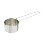 image of Winco MCPL-100C Measuring Cup, 1-Cup, 6" Wire Handle, Stainless Steel