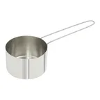 image of Winco MCPL-175C Measuring Cup, 1-3/4-Cup, 6" Wire Handle, Stainless Steel