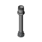 image of T&S Brass BF-0400 Big-Flo Faucet Extension, Swivel, 7-3/8" H, Gasket, 1/2" Npt