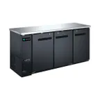 image of Hurakan HKN-GBB2472 72" Back Bar Cooler w/ Swing Solid Door, 18.5 cu. ft.