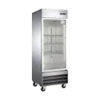 image of Hurakan HKN-GXE23R1G 29" 1 Glass Door Reach-In Refrigerator, Bottom Mounted, 23 cu. ft.