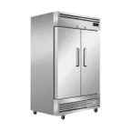 image of Hurakan HKN-GXE42R2C 2 Solid Door Reach-In Refrigerator, Bottom Mounted, 41.9 cu. ft.