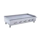 image of Hurakan HKN-PSXGL60A 60" Countertop Gas Griddle, 3/4" Steel Plate, Manual Control, 150.000 BTU