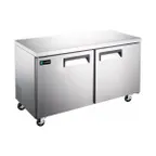 image of Hurakan HKN-UC36R2C 36" 2-Door Undercounter Refrigerator, Stainless Steel, 9.68 cu. ft.