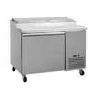 image of Hurakan HKN-PZ94R3  D/S 47" Refrigerated Pizza Prep Table, 2 Door, 6 X 1/3 Pans Capacity