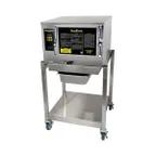 image of AccuTemp P31201D060 SGL 3 Pan LP Gas Boilerless Connectionless Steamer w/ Stand, 60.000 BTU