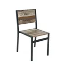image of BFM Seating 102CFHR-SB Indoor Chester Chair with Farm House Relic Seat & Back