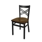 image of BFM Seating 2130C-SB ASH Indoor Akrin Side Chair, Black