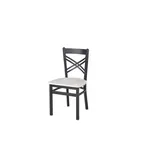 image of BFM Seating 2130CAWR-SB Indoor Akrin Chair, Black