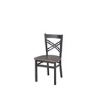 image of BFM Seating 2130CRCR-SB Indoor Akrin Chair, Black