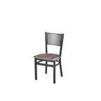 image of BFM Seating 2161CFHR-SB Indoor Polk Chair, Black