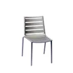 image of BFM Seating DV450TS South Beach Stacking Side Chair, Aluminum Back & Seat