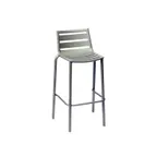 image of BFM Seating DV550TS South Beach Stacking Barstool, Aluminum Back & Seat