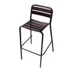 image of BFM Seating DV552BL Vista Stacking Barstool, Outdoor/Indoor, Ladder Back & Seat