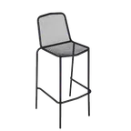 image of BFM Seating DV554BL Avalon Stacking Barstool, Micro Mesh Back & Seat