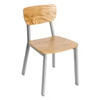 image of BFM Seating JS10CGR3-NTPL Indoor Hamilton Side Chair with Upholstered Seat