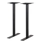 image of BFM Seating LP-0024RT Metal Uptown Table Base Set