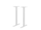 image of BFM Seating LP-0024SQWHT Metal Uptown Table Base Set