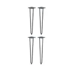 image of BFM Seating NV4L-SB Nv Table Leg Set, 28-1/2"H, 4-Piece Set, Dining Height
