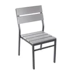 image of BFM Seating PH202CGRTK-BL Seaside Stacking Side Chair, Wide