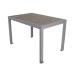 image of BFM Seating PH4L3148GRBL 31" X 48" Dining Height Outdoor Table