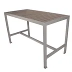 image of BFM Seating PH4L3148GRBLT 31" X 48" Bar Height Outdoor Table