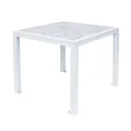 image of BFM Seating PH4L3232CRWH Dining Height Indoor Surf Inlay Table