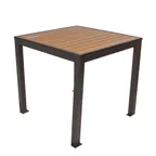 image of BFM Seating PH4L3232TKBL 32" X 32" Dining Height Outdoor Table