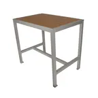 image of BFM Seating PH4L3248TKSVT 32" X 48" Bar Height Outdoor Table