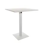 image of BFM Seating PHB2432WH-18SQWHT 24" X 32" Bar Height Outdoor Table