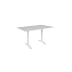 image of BFM Seating PHB3248WHU-0022WH 32" X 48" Dining Height Outdoor Table